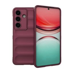 Szilikon telefonvédő (ütésállóság, kameravédő, 3D) BORDÓ Samsung Galaxy S26 (SM-S942)