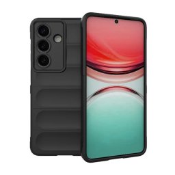 Szilikon telefonvédő (ütésállóság, kameravédő, 3D) FEKETE Samsung Galaxy S26 (SM-S942)