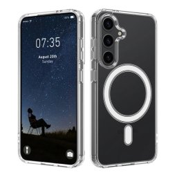 Szilikon telefonvédő (ütésállóság, légpárnás sarok, MagSafe) ÁTLÁTSZÓ Samsung Galaxy S26 (SM-S942)