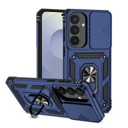 Defender szilikon telefonvédő (ütésállóság, tartógyűrű, kameravédő) SÖTÉTKÉK Samsung Galaxy S26 Plus (SM-S947)