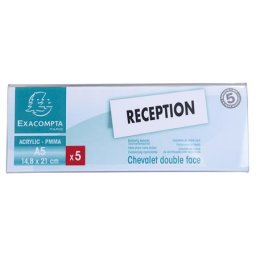 EXACOMPTA Névtábla tartó, asztali, A5, EXACOMPTA