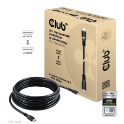 Club3D HDMI kábel, Ultra Fast HDMI™ tanúsított kábel, 4K120Hz/ 8K60Hz, 7.5m