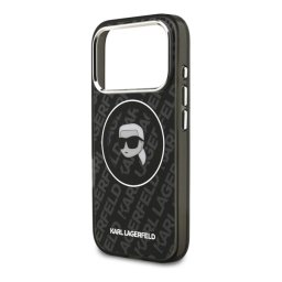 KARL LAGERFELD IML KARL HEAD LOGO MAGSAFE szilikon telefonvédő (ütésállóság, kameravédő, MagSafe) FEKETE Apple iPhone 17 Pro