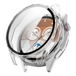 Műanyag keret (BUMPER, ütésállóság + kijelzővédő üveg) ÁTLÁTSZÓ Huawei Watch GT 6 46mm