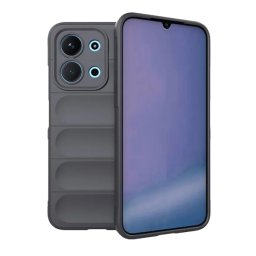 Szilikon telefonvédő (ütésállóság, kameravédő, 3D) SÖTÉTSZÜRKE Xiaomi Redmi 15C 4G