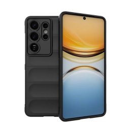 Szilikon telefonvédő (ütésállóság, kameravédő, 3D) FEKETE Samsung Galaxy S26 Ultra (SM-S948)