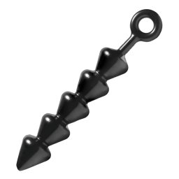 XR Brands - Spades - gyöngyös anál dildó (fekete)
