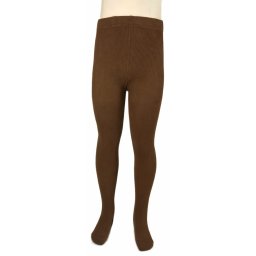 Barna gyerek harisnya, pamut harisnyanadrág, kötött harisnya 134-140 cm