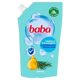 Folyékony szappan utántöltő, antibakteriális összetevővel, 0,5 l, BABA, eukaliptusz