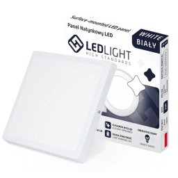 LED mennyezeti panel, felületre szerelt, nem villogó, CCD, fehér, 18W
