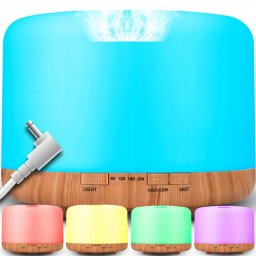 Automata ultrahangos párásító, RGB LED világítás, 300 ml-es kapacitás, E580-1