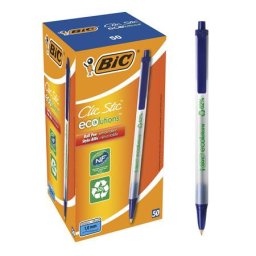 BIC Golyóstoll, 0,32 mm, nyomógombos, BIC "Clic Stic ecolutions", kék