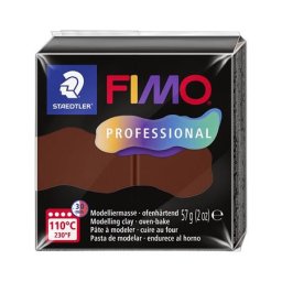 FIMO Gyurma, 57 g, égethető, FIMO "Professional", csokoládé