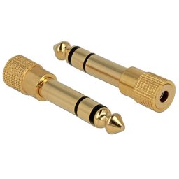 Delock adapter sztereó jack 6,35 mm-es hím sztereó jack 3,5 mm-es női jackre
