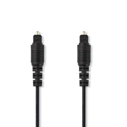 Nedis CAGB25000BK30 - Optikai audiokábel | TosLink dugó - TosLink dugó | 3 m | Fekete