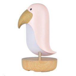 Rabbit & Friends kis madár lámpa hangszóróval | rózsaszín