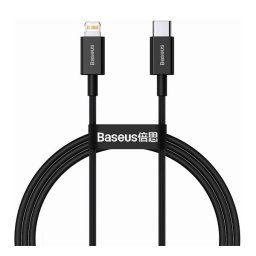 BASEUS SUPERIOR adatkábel (Type-C - lightning, 20W, PD gyorstöltő, 100cm, törésgátló) FEKETE