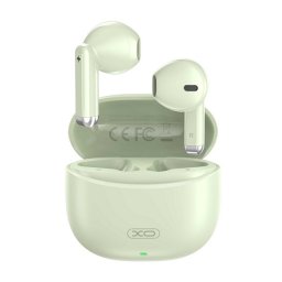 XO bluetooth fülhallgató SZTEREO (v5.3, TWS, mikrofon + töltőtok) VILÁGOSZÖLD