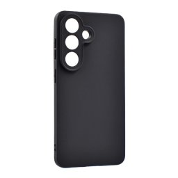 Szilikon telefonvédő (matt) FEKETE Samsung Galaxy S26 (SM-S942)