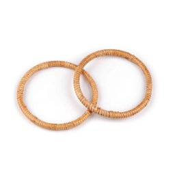Rattan táskafülek / karikák táska- és kosárkészítéshez Ø13; 15 cm