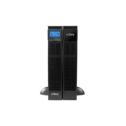 NJOY Szünetmentes 6000VA - Balder 6000 (On-line, RS232, USB, szoftver, LCD kijelző 2U rack) akkumulátor nélkül!