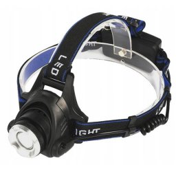 Kraft&Dele Extra erős CREE T6 fejlámpa, + 2 db 18650 aksival, zoom funkcióval