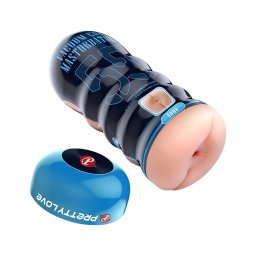 Pretty Love Vacuum Cup - élethű műpopsi maszturbátor (natúr)