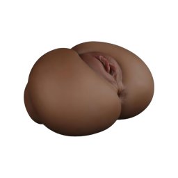 Lovetoy Streetgirl's 12 - művagina torzó és tanga (sötét testszínű)