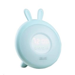 Rabbit & Friends Baby lámpa ébresztőórával | Kék
