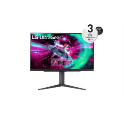 LG Gaming 144Hz IPS monitor 27" 27GR93U, 3840x2160, 16:9, 400cd/m2, 1ms, 2xHDMI/DisplayPort/3xUSB, Pivot