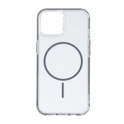 Szilikon telefonvédő (ultravékony, műanyag hátlap, MagSafe, légpárnás sarok) SÖTÉTSZÜRKE Apple iPhone 12 Pro, iPhone 12
