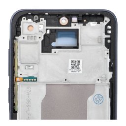 LCD kijelző SAMSUNG A35 HARD OLED készülékhez kerettel - ALKATRÉSZ!