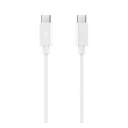 SPIGEN ESSENTIAL EB6020CC adatkábel (Type-C - Type-C, 60W, PD gyorstöltő, 200cm) FEHÉR