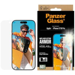 PanzerGlass Armor tükröződésmentes edzett üveg iPhone 17 / 16 Pro készülékhez