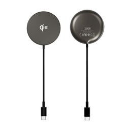XO CX029 asztali töltő (15W, PD gyorstöltő, wireless, MagSafe, Qi2) FEKETE Apple iPhone 17, iPhone 17 Pro, iPhone 17 Pro Max