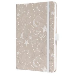 SIGEL Naptár, A5, heti, 2026, kemény borító, SIGEL "Jolie", Cosmic Fantasy Beige