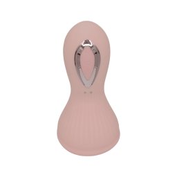 Lonely - akkus, vízálló szívó-nyaló mell vibrátor (pink)