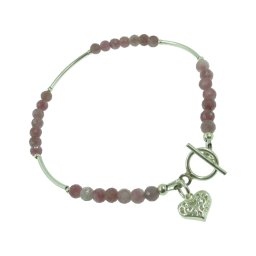 Rubin drágakő karkötő