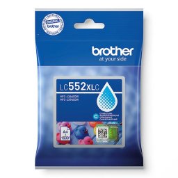 Brother LC-552-XL (LC552XLC) - eredeti patron, cyan (azúrkék)