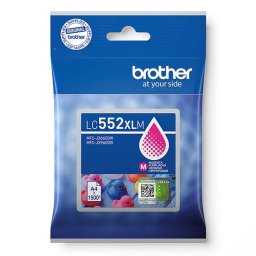Brother LC-552-XL (LC552XLM) - eredeti patron, magenta