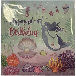 Papír szalvéta 20 db/cs, Mermaid Birthday