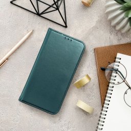 SMART MAGNETO könyvtok Motorola Moto G86 - sötétzöld