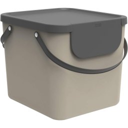 Rotho Albula műanyag tároló doboz 40 L - cappuccino
