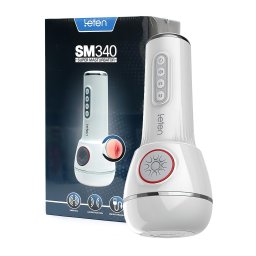 LETEN SM340 - akkus, vibráló, szívó, nyögő maszturbátor férfiaknak
