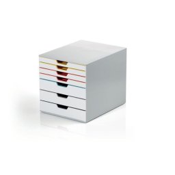 DURABLE Irattároló, műanyag, 7 fiókos, DURABLE " VARICOLOR(R) MIX 7", színes