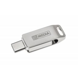 MYMEDIA Pendrive, 32GB, USB 3.2 Gen1 + USB-C, alumínium ház, MYMEDIA "Dual" (by VERBATIM)