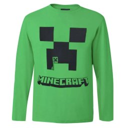 Minecraft póló zöld