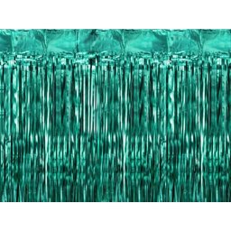 Party függöny, üveg zöld, 100 X 200 cm