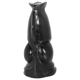 AnimHole Wolf - farkas pénisz dildó - 21 cm (fekete)