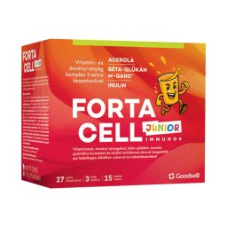 Fortacell Immuno+ Junior étrend-kiegészítő por oldathoz 15x15g
